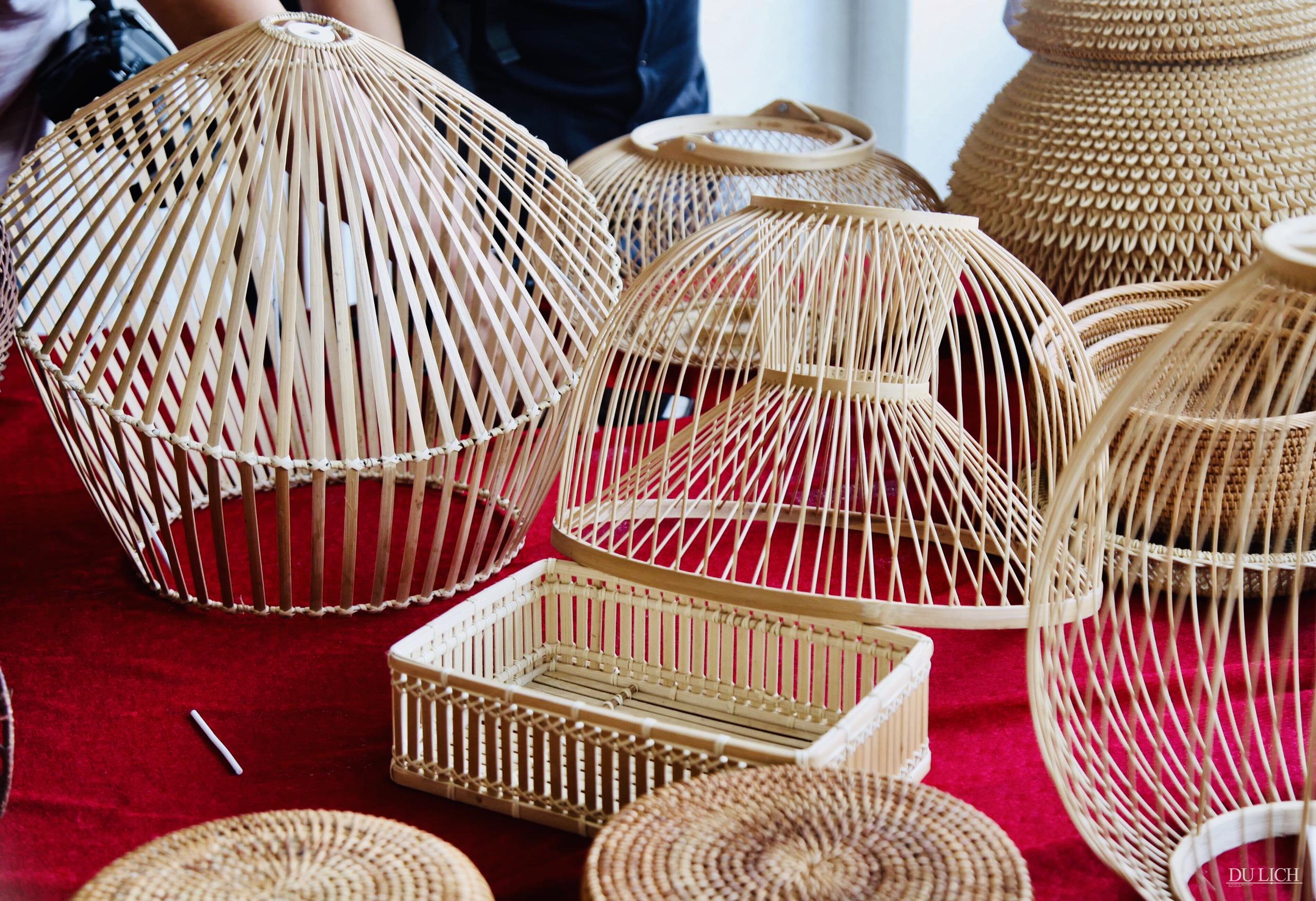 Một số sản phẩm mây tre đan tại nhà nghệ nhân Nguyễn Văn Tĩnh